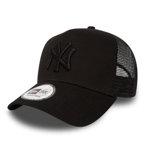 NEW ERA - Czapka "New York Yankees Clean Black Trucker"  