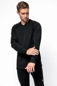 WOOLF MERINO - Koszulka Męska "TUV LS Merino Wool Crew Neck"